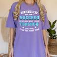 Teacher If At First You Don't Succeed Try Doing What Your Women's Comfort Colors T-Shirt Violet Teacher If At First You Don't Succeed Try Doing What Your Women's Comfort Colors T-Shirt Violet