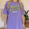 Teacher Halloween Tshirt Teacher From The Lagoon Men Women Women's Comfort Colors T-Shirt Violet