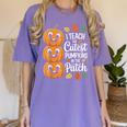 Teacher Halloween Tshirts I Teach The Cutest Pumpkins Women's Comfort Colors T-Shirt Violet