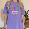 Teacher IEP IEP Encourage Progress Special Education Women's Comfort Colors T-Shirt Violet