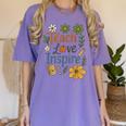 Teacher Inspire Love Women's Comfort Colors T-Shirt Violet