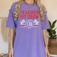 Teacher Pit Crew Race Car Driver Costume Men Women Kids Women's Comfort Colors T-Shirt Violet Teacher Pit Crew Race Car Driver Costume Men Women Kids Women's Comfort Colors T-Shirt Violet