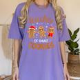 Teacher Of Smart Cookies Gingerbread Christmas Teacher Cute Men Women Kids Women's Comfort Colors T-Shirt Violet Teacher Of Smart Cookies Gingerbread Christmas Teacher Cute Men Women Kids Women's Comfort Colors T-Shirt Violet