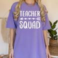 Teacher Squad Shirt Men Women Teacher Team Women's Comfort Colors T-Shirt Violet