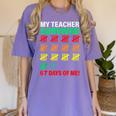 My Teacher Survived 67 Days Of Me School Kids Costume Women's Comfort Colors T-Shirt Violet My Teacher Survived 67 Days Of Me School Kids Costume Women's Comfort Colors T-Shirt Violet