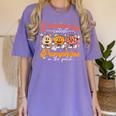 Teacher I Teach The Cutest Pumpkins In The Patch Fall Autumn Women's Comfort Colors T-Shirt Violet Teacher I Teach The Cutest Pumpkins In The Patch Fall Autumn Women's Comfort Colors T-Shirt Violet