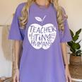 Teacher Of Tiny Humans Preschool Kindergarten Teacher Women's Comfort Colors T-Shirt Violet Teacher Of Tiny Humans Preschool Kindergarten Teacher Women's Comfort Colors T-Shirt Violet
