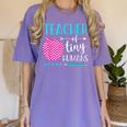 Teacher Of Tiny Humans Preschool Pre K Kindergarten Teacher Women's Comfort Colors T-Shirt Violet