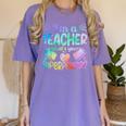 Im A Teacher Whats Your Superpower Teaching Professional Women's Comfort Colors T-Shirt Violet
