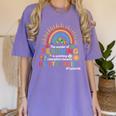 Teacher The Wonder Of Teaching Is Watching Caterpillar Women's Comfort Colors T-Shirt Violet Teacher The Wonder Of Teaching Is Watching Caterpillar Women's Comfort Colors T-Shirt Violet