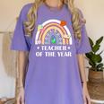 Teacher Of The Year Best Teacher Ever Men Women Women's Comfort Colors T-Shirt Violet Teacher Of The Year Best Teacher Ever Men Women Women's Comfort Colors T-Shirt Violet