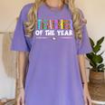 Teacher Of The Year Party Teacher Appreciation Women's Comfort Colors T-Shirt Violet