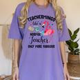 Teachermingo Like A Normal Teacher Only More Fabulous Women's Comfort Colors T-Shirt Violet