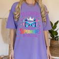 Teachers Are Just Superheroes In Disguise Back To School Women's Comfort Colors T-Shirt Violet Teachers Are Just Superheroes In Disguise Back To School Women's Comfort Colors T-Shirt Violet