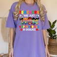 Teachers Are Just Superheroes In Disguise Back To School Women's Comfort Colors T-Shirt Violet Teachers Are Just Superheroes In Disguise Back To School Women's Comfort Colors T-Shirt Violet