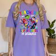 Teachers Are Superheroes Back To School Women's Comfort Colors T-Shirt Violet