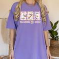 Teaching Is My Boos Teacher Ghost Halloween Women Girls Women's Comfort Colors T-Shirt Violet Teaching Is My Boos Teacher Ghost Halloween Women Girls Women's Comfort Colors T-Shirt Violet