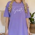 Teaching Future Saints Catholic Teacher Women's Comfort Colors T-Shirt Violet Teaching Future Saints Catholic Teacher Women's Comfort Colors T-Shirt Violet