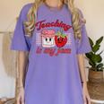 Teaching Is My Jam Cute Strawberry For Women Teachers Women's Comfort Colors T-Shirt Violet Teaching Is My Jam Cute Strawberry For Women Teachers Women's Comfort Colors T-Shirt Violet