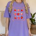 Teaching Is My Jam Strawberry Kinder Team Teacher Women's Comfort Colors T-Shirt Violet Teaching Is My Jam Strawberry Kinder Team Teacher Women's Comfort Colors T-Shirt Violet