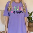 Teaching Is My Jam For Women Teacher Cute Teachers Outfit Women's Comfort Colors T-Shirt Violet Teaching Is My Jam For Women Teacher Cute Teachers Outfit Women's Comfort Colors T-Shirt Violet