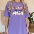 Teaching My Little Boos Teacher Ghost Teacher Halloween For Men Women Kids Women's Comfort Colors T-Shirt Violet