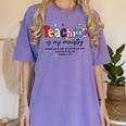 Teaching Is My Ministry God Christian Teacher Back To School Women's Comfort Colors T-Shirt Violet Teaching Is My Ministry God Christian Teacher Back To School Women's Comfort Colors T-Shirt Violet