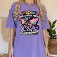 Teaching Multilingual Minds Learners English ESL Teacher Women's Comfort Colors T-Shirt Violet Teaching Multilingual Minds Learners English ESL Teacher Women's Comfort Colors T-Shirt Violet
