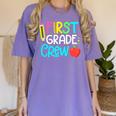 Team 1st Grade Crew Back To School 1st Grade Teacher Kids Women's Comfort Colors T-Shirt Violet Team 1st Grade Crew Back To School 1st Grade Teacher Kids Women's Comfort Colors T-Shirt Violet