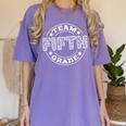 Team Fifth Grade Teacher Student Squad Team 5th Grade School Women's Comfort Colors T-Shirt Violet Team Fifth Grade Teacher Student Squad Team 5th Grade School Women's Comfort Colors T-Shirt Violet