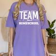 Team Homeschool Homeschooler Homeschooling Teacher Mom Kids Women's Comfort Colors T-Shirt Violet Team Homeschool Homeschooler Homeschooling Teacher Mom Kids Women's Comfort Colors T-Shirt Violet