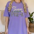 Team Pre-K Camo Pre-K Teacher Camouflage Women's Comfort Colors T-Shirt Violet