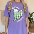 Tell Me About It Speech Pathology Aac Sped Teacher Women's Comfort Colors T-Shirt Violet Tell Me About It Speech Pathology Aac Sped Teacher Women's Comfort Colors T-Shirt Violet