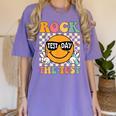 Test Day Rock The Test Teacher Testing Day You Got This Women's Comfort Colors T-Shirt Violet