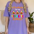 Thankful For My 3rd Grade Turkeys Thanksgiving Teacher Kids Women's Comfort Colors T-Shirt Violet Thankful For My 3rd Grade Turkeys Thanksgiving Teacher Kids Women's Comfort Colors T-Shirt Violet