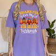 Thankful For My 5th Grade Turkeys Thanksgiving Teacher Fall Women's Comfort Colors T-Shirt Violet Thankful For My 5th Grade Turkeys Thanksgiving Teacher Fall Women's Comfort Colors T-Shirt Violet