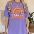 Thankful For My Students Teacher Thanksgiving School Fall Women's Comfort Colors T-Shirt Violet Thankful For My Students Teacher Thanksgiving School Fall Women's Comfort Colors T-Shirt Violet