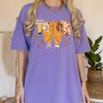 Thanksgiving Teacher Pencil Bow One Thankful Teacher Fall Women's Comfort Colors T-Shirt Violet Thanksgiving Teacher Pencil Bow One Thankful Teacher Fall Women's Comfort Colors T-Shirt Violet