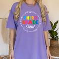 Third Grade Crew First Day Of School 3rd Grade Teacher Women's Comfort Colors T-Shirt Violet Third Grade Crew First Day Of School 3rd Grade Teacher Women's Comfort Colors T-Shirt Violet