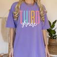 Third Grade Girls Boys Teacher Team 3rd Grade Squad Women's Comfort Colors T-Shirt Violet Third Grade Girls Boys Teacher Team 3rd Grade Squad Women's Comfort Colors T-Shirt Violet