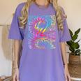 Tie Dye 2nd Grade Typography Team Second Grade Teacher Women's Comfort Colors T-Shirt Violet