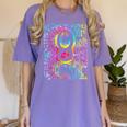Tie Dye 8th Grade Typography Team Eighth Grade Teacher Women's Comfort Colors T-Shirt Violet
