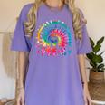 Tie Dye Prek Teacher Rainbow Preschool Back To School Girl Women's Comfort Colors T-Shirt Violet Tie Dye Prek Teacher Rainbow Preschool Back To School Girl Women's Comfort Colors T-Shirt Violet