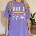 Title 1 Reading Teacher Shirt Women's Comfort Colors T-Shirt Violet Title 1 Reading Teacher Shirt Women's Comfort Colors T-Shirt Violet