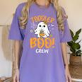 Toddler Boo Crew Babysitters Daycare Teacher Halloween Party Women's Comfort Colors T-Shirt Violet Toddler Boo Crew Babysitters Daycare Teacher Halloween Party Women's Comfort Colors T-Shirt Violet