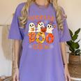 Toddler Boo Crew Halloween Costume For Teacher Kids Women's Comfort Colors T-Shirt Violet
