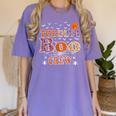 Toddler Boo Crew Halloween Daycare Teacher Kids Women's Comfort Colors T-Shirt Violet