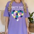 Together Against Bullying Unity Day Teachers Kids Toddler Women's Comfort Colors T-Shirt Violet Together Against Bullying Unity Day Teachers Kids Toddler Women's Comfort Colors T-Shirt Violet