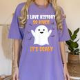 History Teacher Halloween History Class School For Men Women Kids Women's Comfort Colors T-Shirt Violet