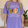 History Teacher I Read The Constitution For The Articles For Men Women Women's Comfort Colors T-Shirt Violet